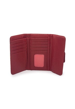 Billetera Grande Macoly A010 Cuero Tala Rojo