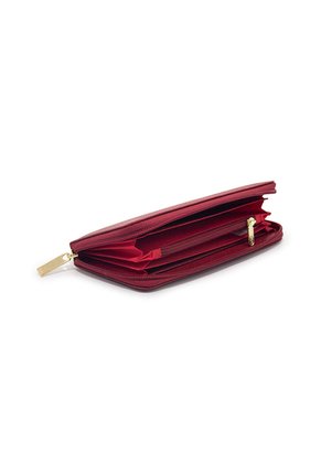 Billetera Grande Macoly A04 Cuero Rojo Liso
