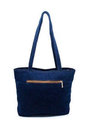 Bolso De Hombro Macoly M877 Jean Acolchado Oro