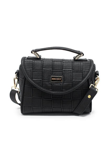 Cartera Manos Libres Macoly 876 Lambani Negro Oro