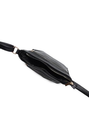 Bolso Manos Libres Macoly 820 Cuero Negro Oro