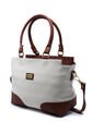 Bolso De Hombro Manos Libres Macoly 874 Mix Blanco X Miel de Macoly