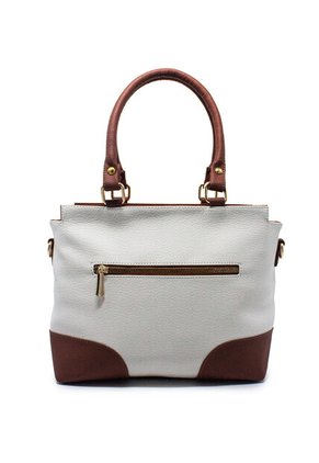 Bolso De Hombro Manos Libres Macoly 874 Mix Blanco X Miel