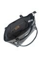 Bolso De Hombro Macoly 1013 Cuero Negro Liso de Macoly