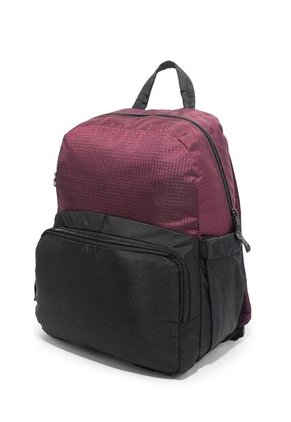 Morral Mediano Macoly 321 Lona Negro X Vinotinto