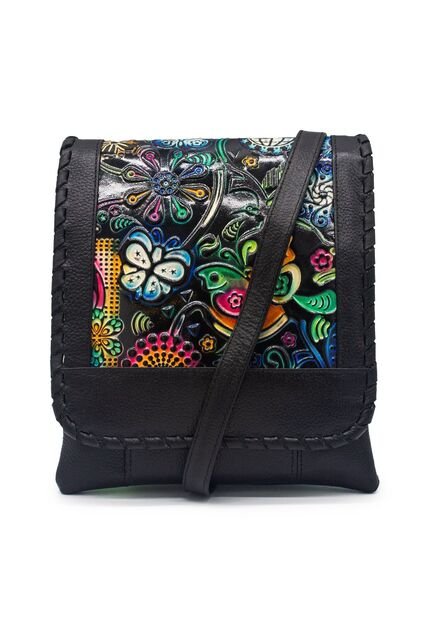 Bolso Manos Libres AM01 Cuero Tala Negro 