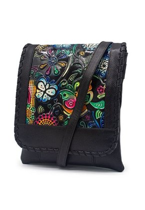 Bolso Manos Libres AM01 Cuero Tala Negro 