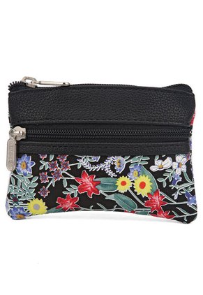 Cosmetiquera, Monedero Y Portaesferos Blumen Negro