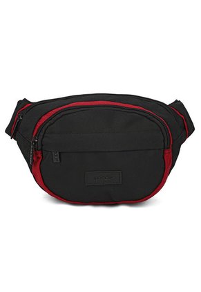 Canguro En Lona 252 Negro X Rojo Correa Larga Uso Manos Libres