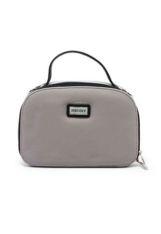 Cartera Manos Libres Macoly 809 Mix Taupe X Negro Macoly
