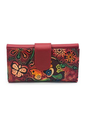 Billetera Grande Macoly 630 Cuero Tala Rojo