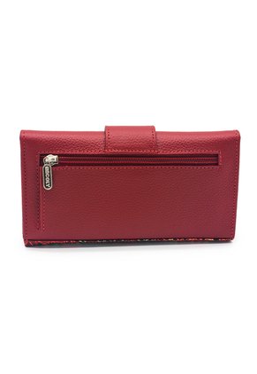 Billetera Grande Macoly 630 Cuero Tala Rojo