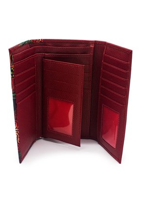 Billetera Grande Macoly 630 Cuero Tala Rojo