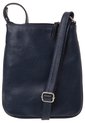 Bolso Manos Libres Macoly 320 Cuero Tala Azul Flores de Macoly