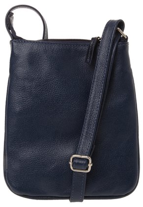 Bolso Manos Libres Macoly 320 Cuero Tala Azul Flores