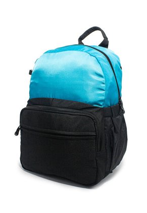 Morral Mediano Macoly 322 Lona Negro X Verde Agua