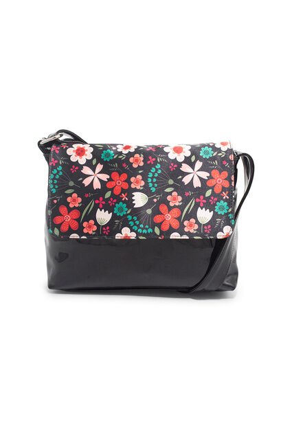 Bolsos Manos Libres Pequeño 574 Floralia Negro