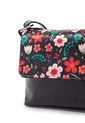 Bolso Manos Libres Pequeño Macoly 573 Floralia Negro de Macoly