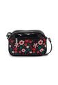 Bolso Manos Libres Macoly 862 Floraria Negro de Macoly