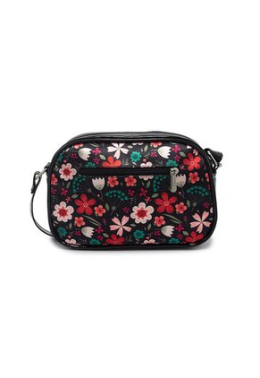 Bolso Manos Libres Macoly 862 Floraria Negro
