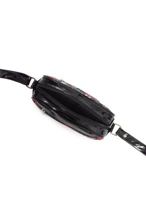 Bolso Manos Libres Macoly 862 Floraria Negro