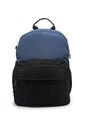 Morral Mediano Macoly 322 Lona Negro X Azul Oscuro de Macoly