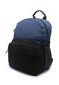 Morral Mediano Macoly 322 Lona Negro X Azul Oscuro de Macoly