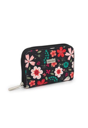 Billetera Mediana Macoly A026 Floraria Negro