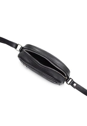 Bolso Manos Libres Macoly 788 Cuero Negro Niquel