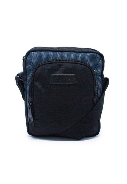 Bolso Manos Libres Macoly 278 Lona Negro Azul Electron