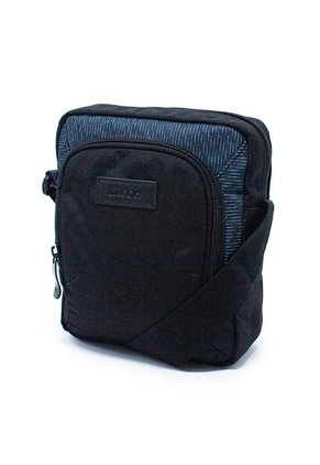 Bolso Manos Libres Macoly 278 Lona Negro Azul Electron