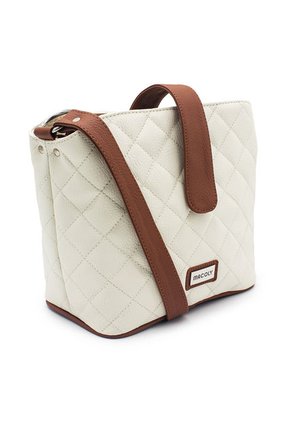 Bolso Manos Libres Macoly 868 Mix Blanco X Miel