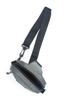 Bandolera Manos Libres Macoly Koala 298 Lona Gris Textil