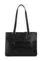 Bolso De Hombro OC462 Cuero Negro Liso de Macoly