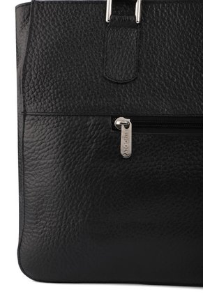 Bolso De Hombro OC462 Cuero Negro Liso