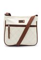 Bolso Manos Libres Mediano 792 Mix Blanco X Miel de Macoly