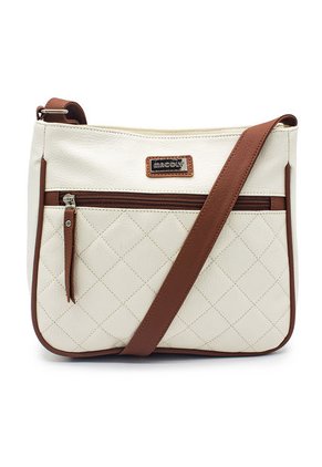 Bolso Manos Libres Mediano 792 Mix Blanco X Miel