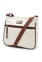 Bolso Manos Libres Mediano 792 Mix Blanco X Miel de Macoly