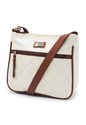 Bolso Manos Libres Mediano 792 Mix Blanco X Miel