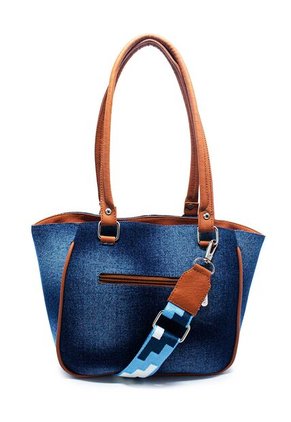 Bolso De Hombro Manos Libres VO09 Jean X Reata Azul