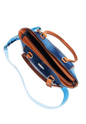 Bolso De Hombro Manos Libres VO09 Jean X Reata Azul