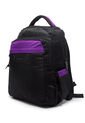 Morral Grande Macoly 268 Lona Negro X Morado de Macoly