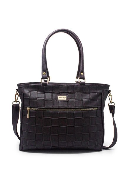 Bolso De Hombro Grande Macoly 878 Lambani Cafe Oro
