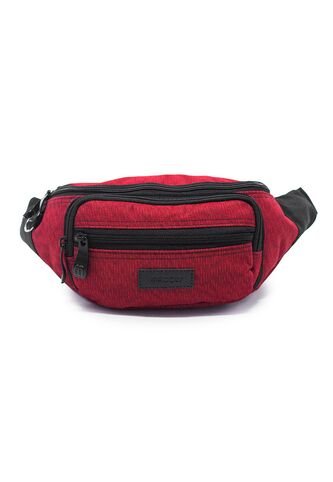 Canguro En Lona 319 Correa Corta Para Uso Riñonera Lona Rojo Macoly