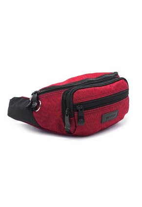 Canguro En Lona 319 Correa Corta Para Uso Riñonera Lona Rojo