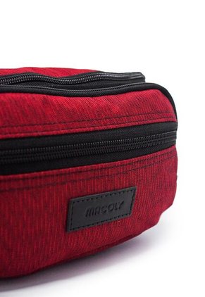 Canguro En Lona 319 Correa Corta Para Uso Riñonera Lona Rojo