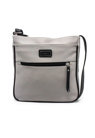 Bolso Manos Libres Macoly 861 Mix Taupe X Negro Macoly