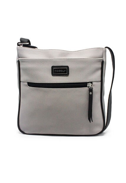 Bolso Manos Libres Macoly 861 Mix Taupe X Negro