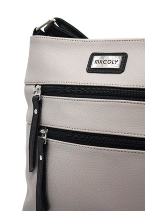 Bolso Manos Libres Macoly 866 Mix Taupe X Negro