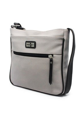 Bolso Manos Libres Macoly 861 Mix Taupe X Negro